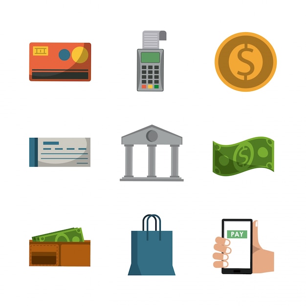 Mobile payment icons 