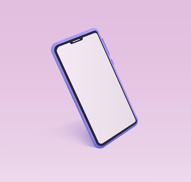 Mobile phone. 3d phone icon