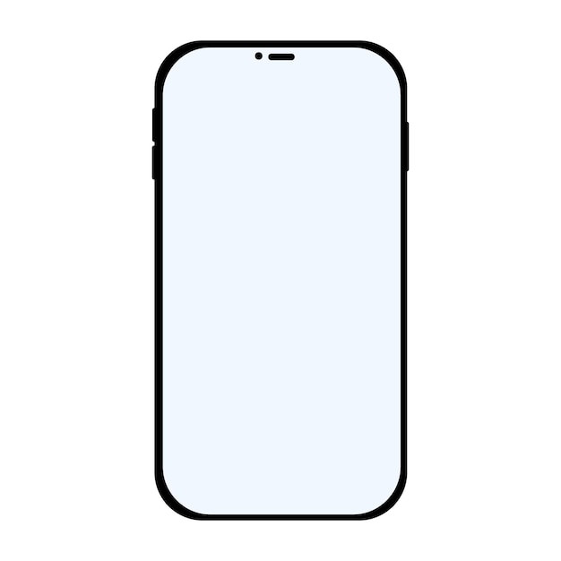 Mobile phone icon Flat design style Vector illustration