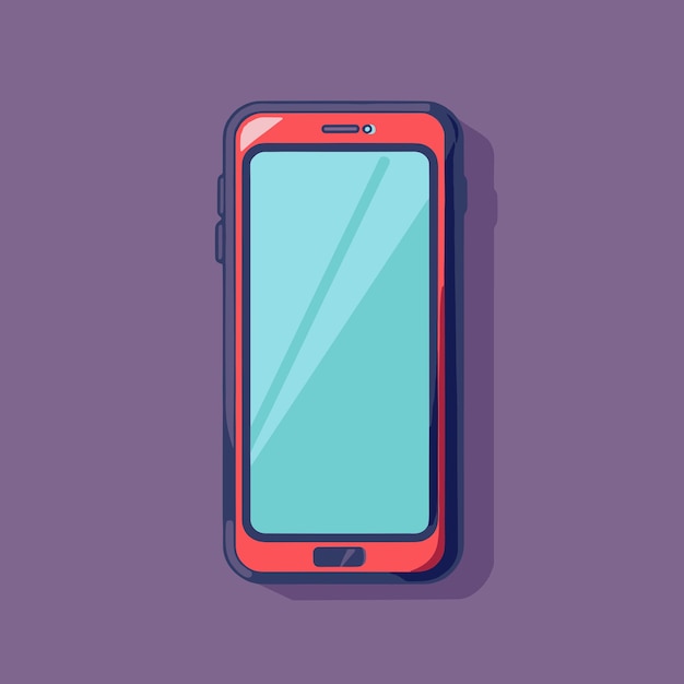 Vector mobile phone icon logo design flat vector illustration