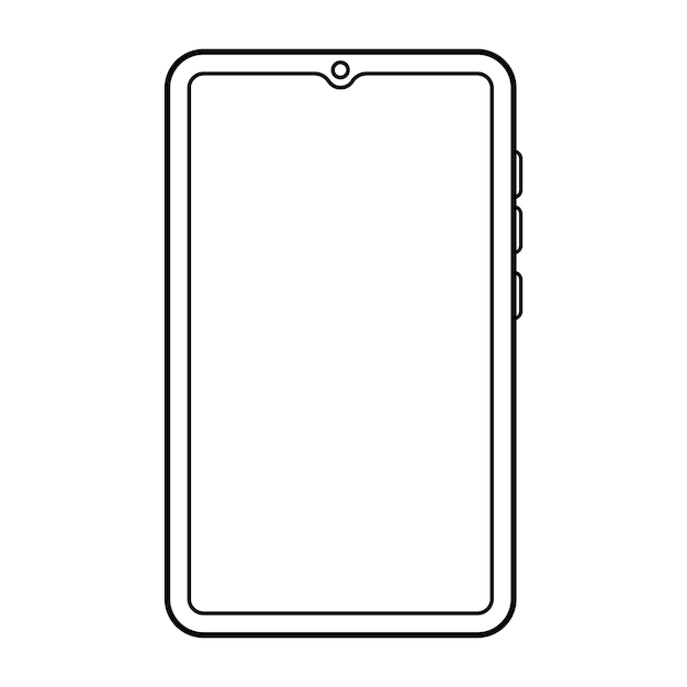 Mobile phone icon vector