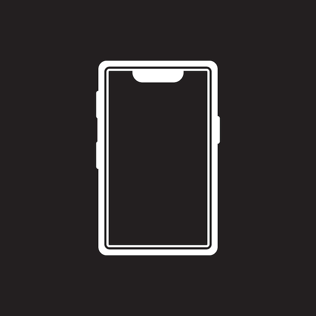 Vector mobile phone icon vector