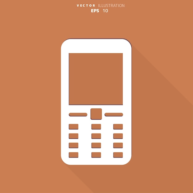 Vector mobile phone icon