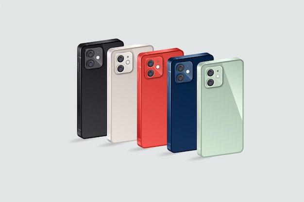 Vector mobile phone official colors