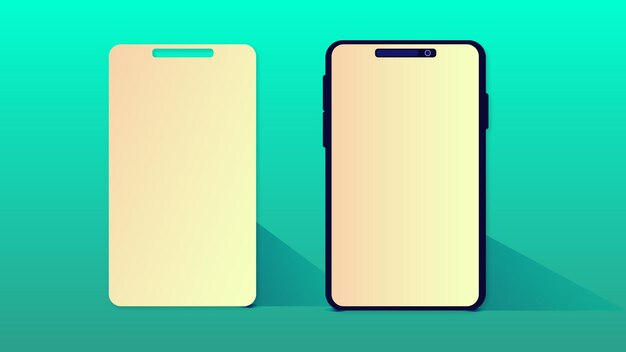 Mobile phone screen mockup