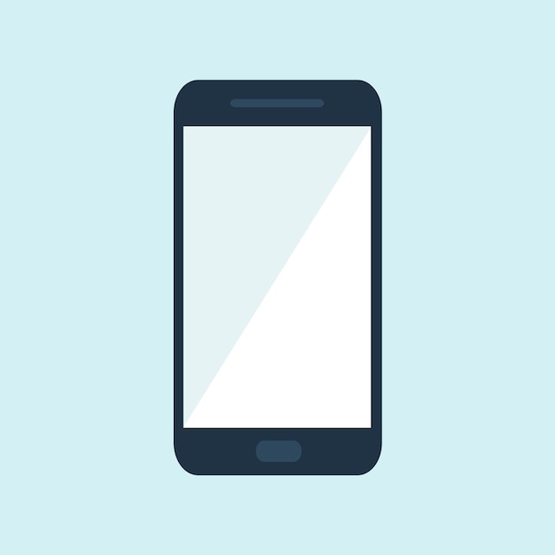 Мобильный телефон или смартфон Векторная иллюстрация