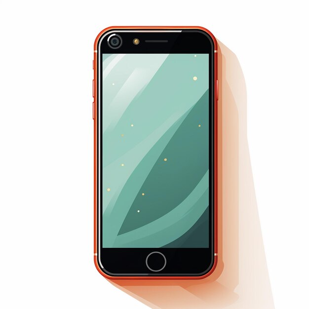 Vector mobile phone smartphone vector isolated device screen illustration smart mockup modern te