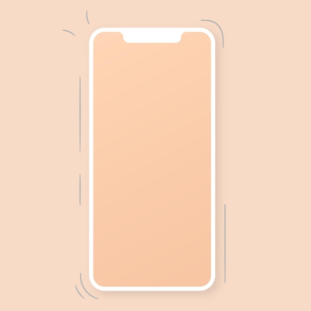 Vector mobile phone template