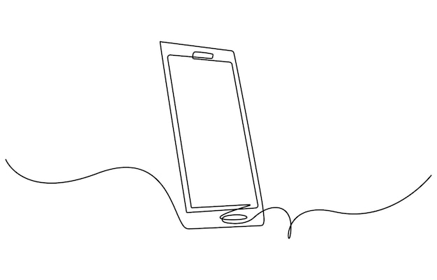 携帯電話のタッチスクリーン ガジェット 現代技術 デザイン 1 スケッチ 概要 絵 ベクトル