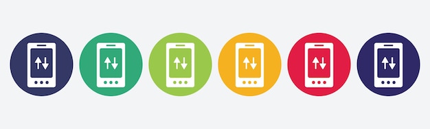 Mobile phones icon for apps and websites