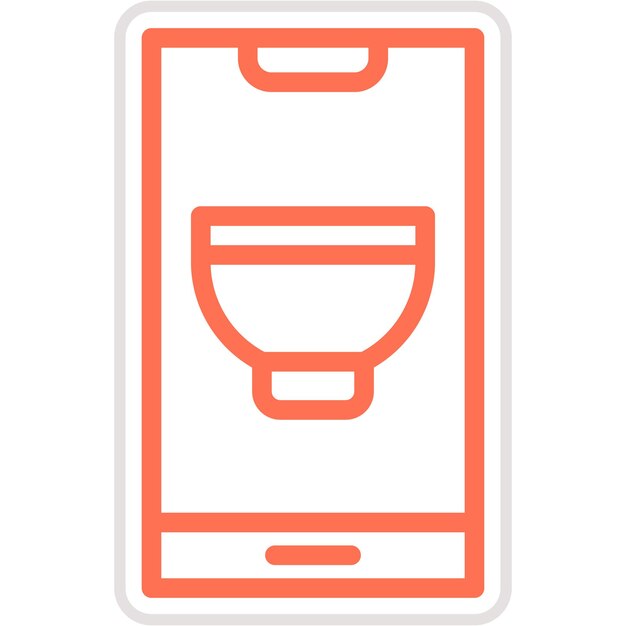 Mobile recept Vector Icon Design Illustratie