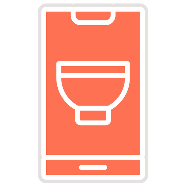 Mobile Recipe Vector Icon Design Illustratie