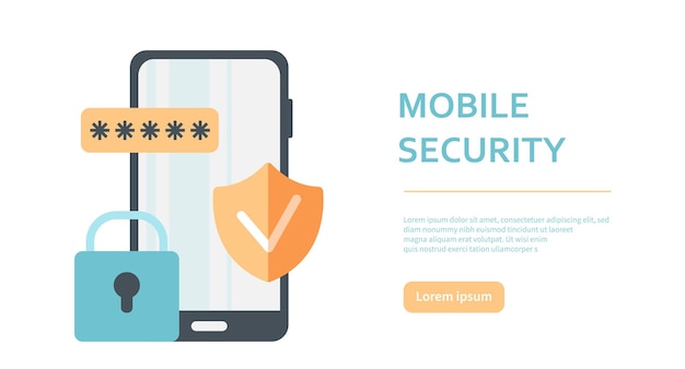 Concetto di sicurezza mobile