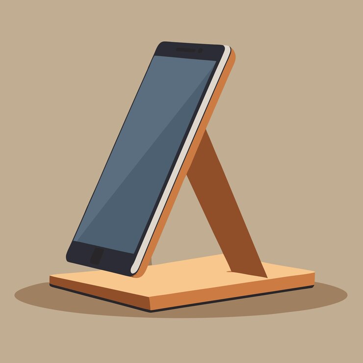 Vector mobile stand illustration