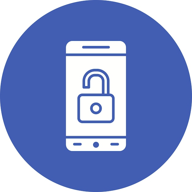 Mobile Unlock Icon vector afbeelding Kan worden gebruikt voor bescherming en beveiliging