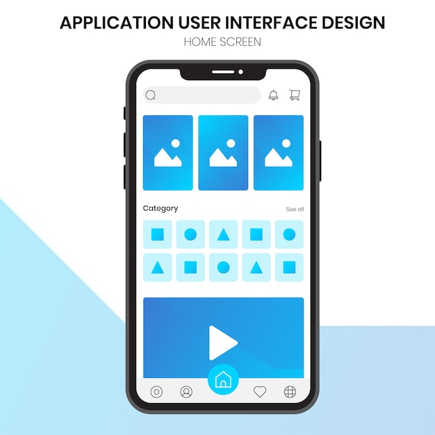 mobile user interface dashboard and home display