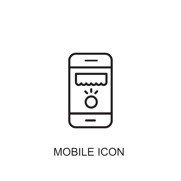 Mobile vector icon icon