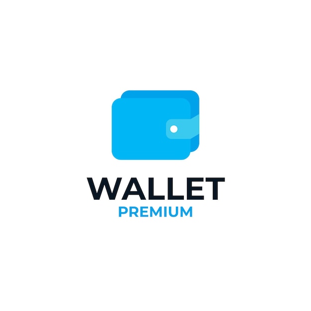 Mobile wallet logo design template illustration