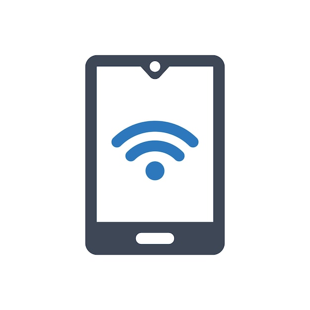 Mobile wireless network icon vector
