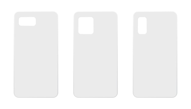 ベクトル スマートフォン ケースのモックアップ ベクトル空白ケース