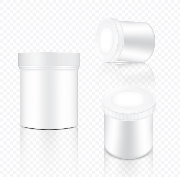 Vector mock up realistic jar