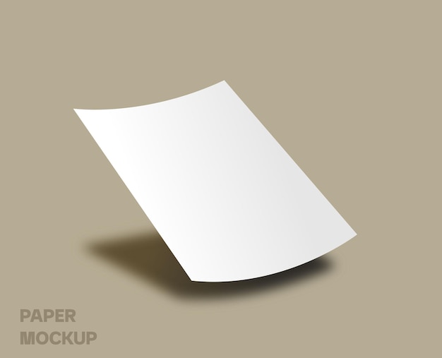 Mock-up sjabloon voor A4-papierblad