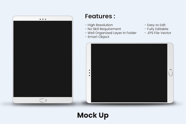 Mock-up slimme telefoon lege sjabloon