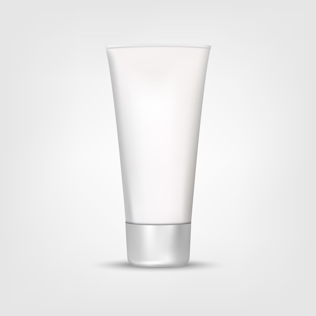 Mock up tube of cream or gel grayscale