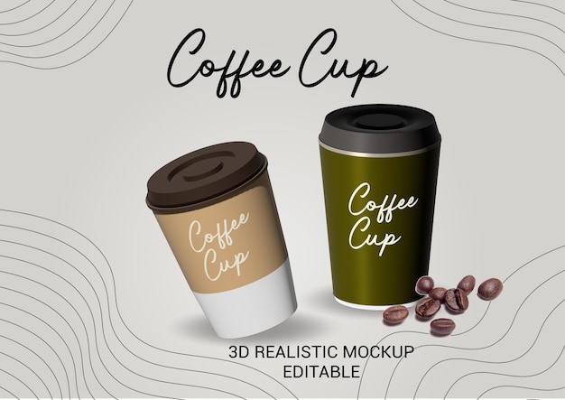 MOCKUP 3D KOFFIEKOP