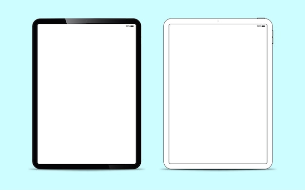 mockup of a black tablet that looks realistic