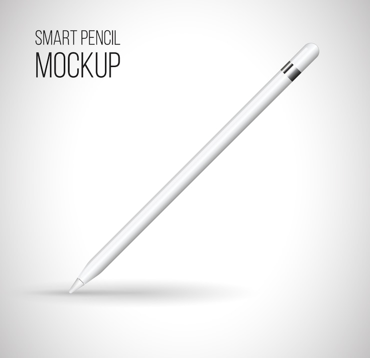 Vector mockup digital pencil