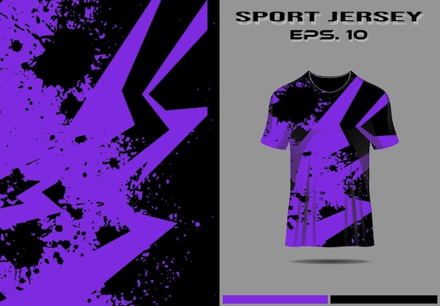 モックアップグランジサッカージャージーテンプレートスポーツTシャツのデザイン