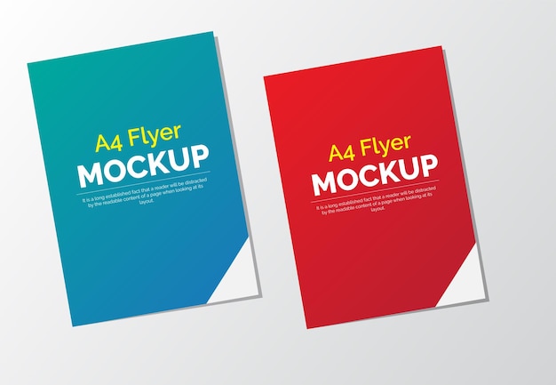 Mockup-ontwerp voor flyer