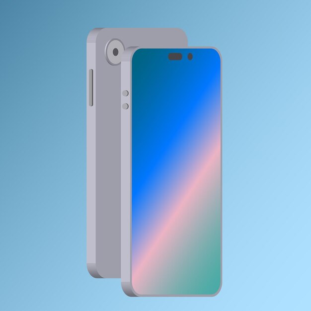 Mockup, phone 3d concept