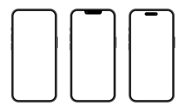電話画面のモックアップ ソーシャル メディア プロモーション スマートフォンのディスプレイ上の広告 デバイスの正面図