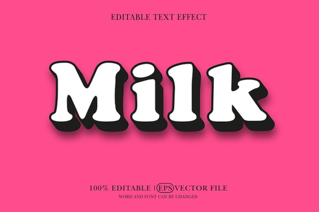 リアルな 3D Nilk スタイルの編集可能なテキストのモックアップ