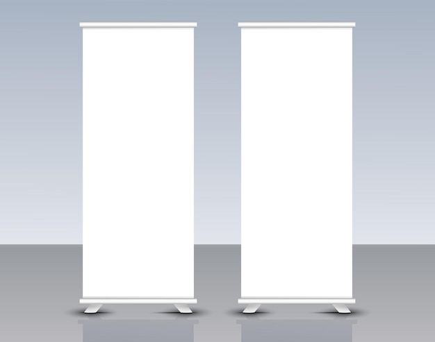 Mockup voor banners oprollen