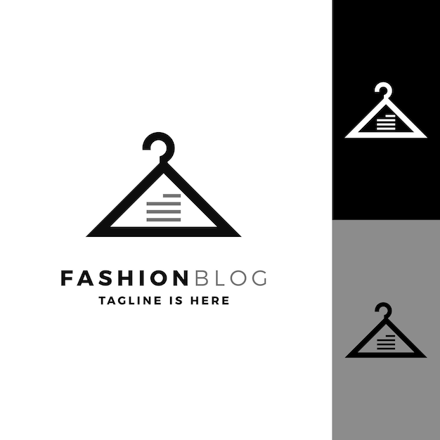 Mode blog logo vector pictogram illustratie