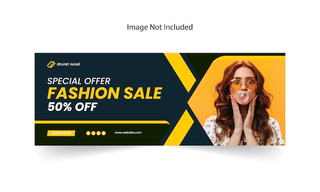 Mode super sale en black Friday korting facebook omslagfoto ontwerp