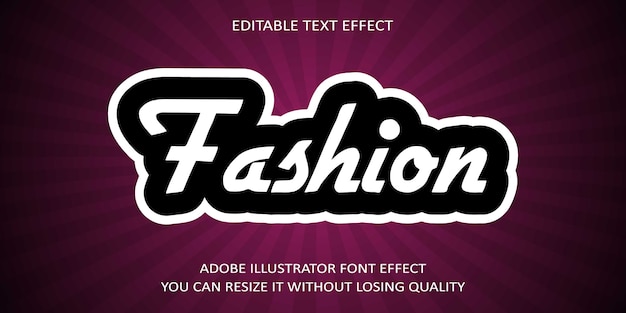 Mode tekst lettertype effect