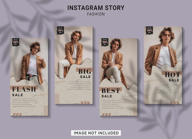 Mode verkoop instagram verhaal collectie sjabloon