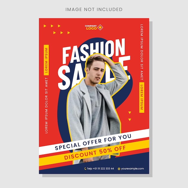 Mode verkoop poster sjabloonontwerp