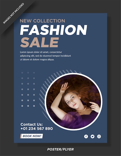 Mode verkoop poster sjabloonontwerp