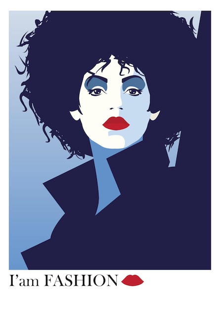 Mode vrouw in stijl popart. vector illustratie