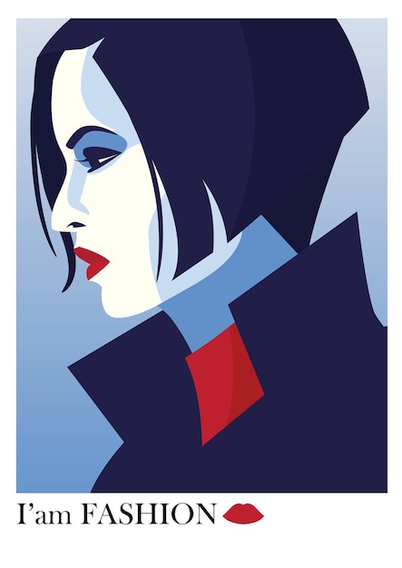 Mode vrouw in stijl popart. vector illustratie