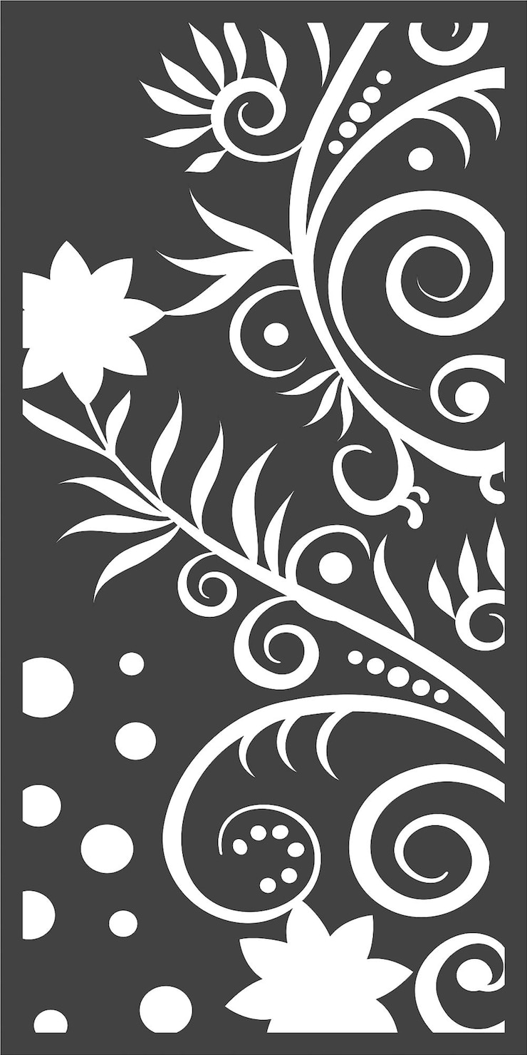 Vector model cnc house decoration, wood cutting, paper, plastic, iron...