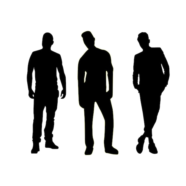 Model silhouette for banner design