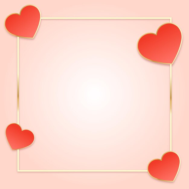 Vector modelo de plano de fundo dos corações dos namorados