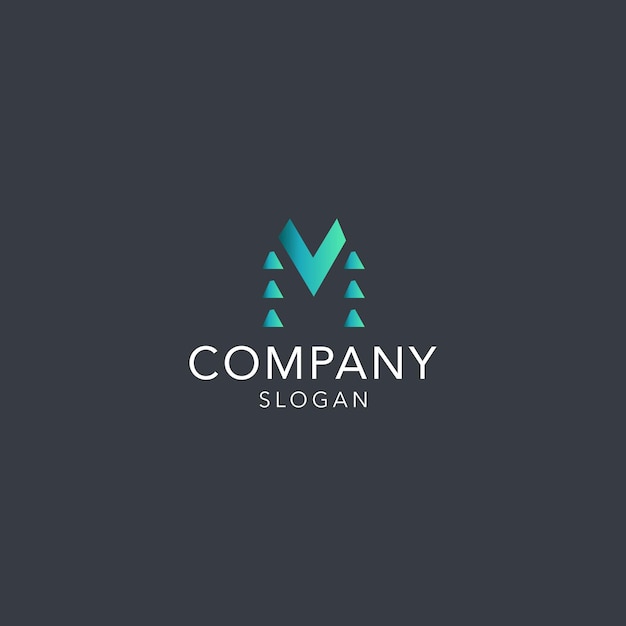 moder uniek corporate m letters logo ontwerp templete