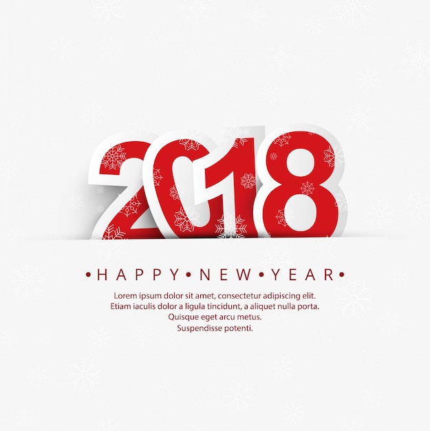 Modern 2018 new year background